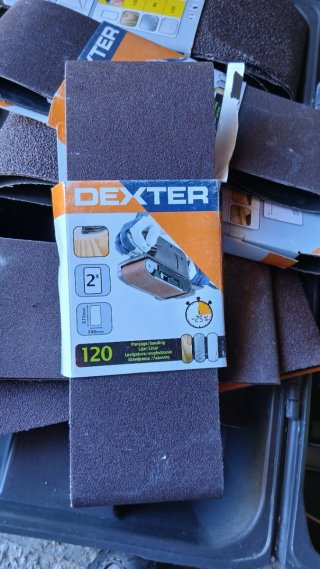 Bandas lijadora DEXTER 120 (610x100mm)