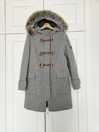 Abrigo Massimo Dutti Gris T38 NUEVO