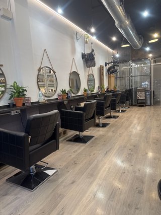 Lote 6 Sillas Peluquería Negras