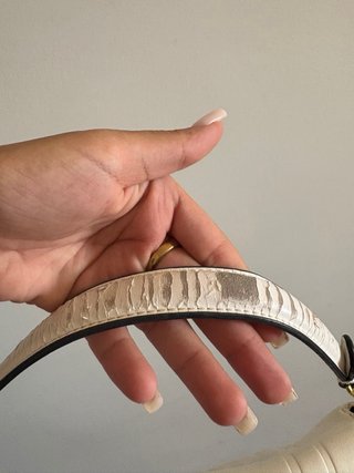 Borsa Fendi Baguette Bianca Oro