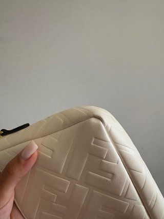 Borsa Fendi Baguette Bianca Oro
