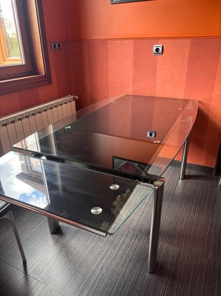 Mesa Comedor Cristal Extensible