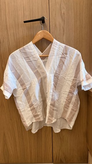 Camisa rayas rosa y blanco Talla S