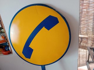 Insegna vintage telefono anni 70/80