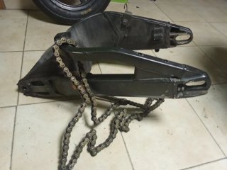 Basculante, bieletas y cadena Kawasaki ZX6R 05/06