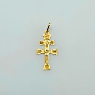 Colgante de Oro 18K, Cruz Caravaca, 1gr, 3cm