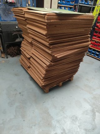 Placas de Corcho Grano Fino 950x640x10 mm