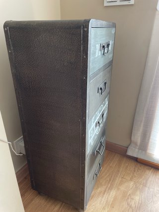 Mueble Auxiliar Metálico con 4 Cajones