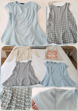 Lote de 2 tops péplum talla 42 +regalos