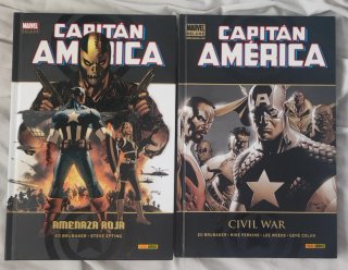 Marvel deluxe capi América amenaza roja y civilwar