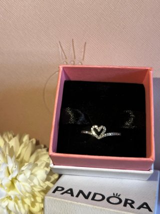 Anillo Corazón Brillante Pandora