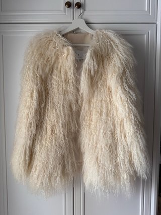 Abrigo de pelo Scalpers beige