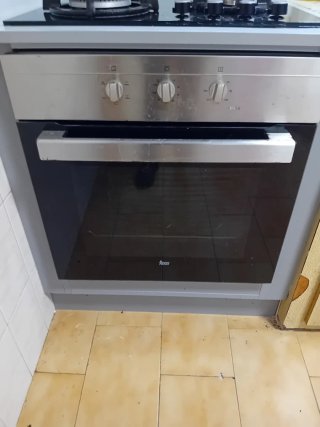 Vitrocerámica de gas y horno eléctrico
