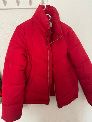 Chaqueta acolchada roja
