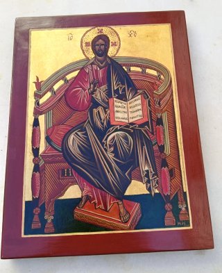 Icono religioso Cristo Pantocrátor M.J.C.