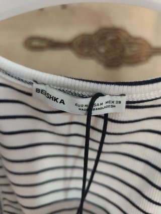 Camiseta de tirantes Bershka rayas Talla M