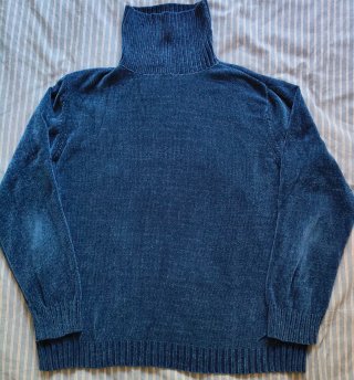 Jersey cuello alto azul hombre XXL