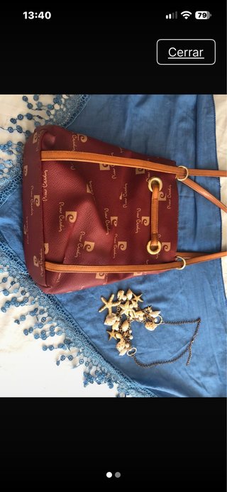 Bolso Pierre Cardin Rojo