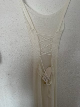 Vestido beige de punto talla única
