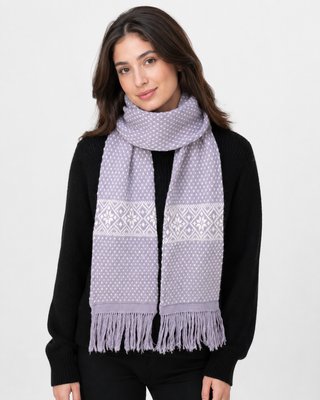 Bufanda de Lana de Alpaca Lila