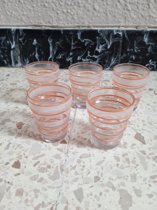 Juego de Vasos Licor. Años 50. "Boom - De Rupel*