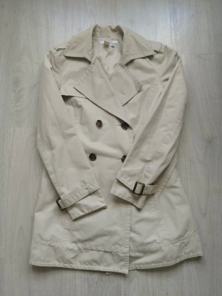 Gabardina beige mujer talla S