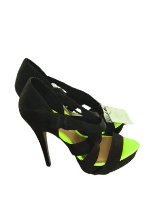 Sandalias Tacón Negro,sandalias neón,tacones negro