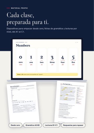 Clases de inglés con profesor nativo a domicilio