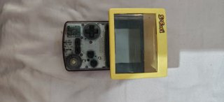 Game Boy Color Transparente Sin Tapa Trasera
