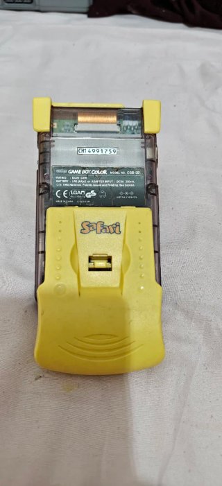 Game Boy Color Transparente Sin Tapa Trasera