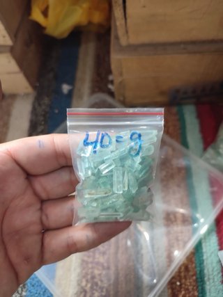 40g Blue Aquamarine Natural Crystals lot