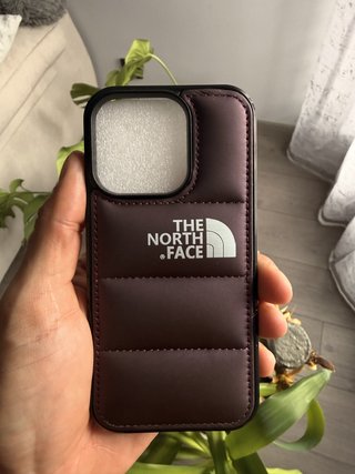 Custodia iPhone The North Face viola imbottita
