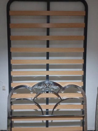 Somier, Colchón y Cabecero art deco 90cm