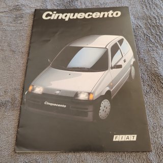 Panfleto Fiat Cinquecento 1992 Original