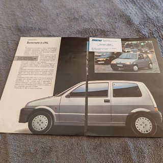 Panfleto Fiat Cinquecento 1992 Original