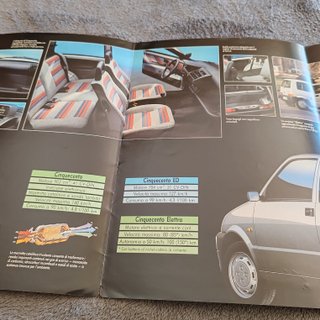 Panfleto Fiat Cinquecento 1992 Original