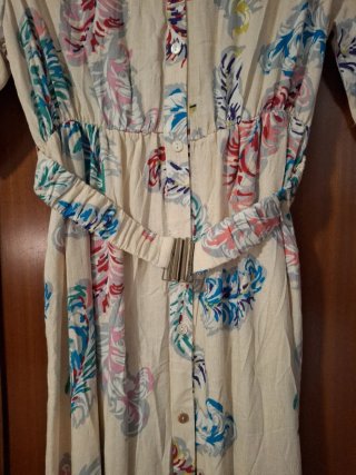 Vestido Estampado con Cinturón