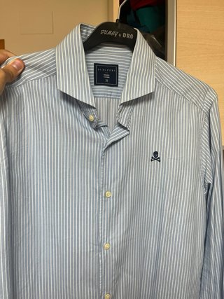 Camisa Scalpers Rayas Azul Talla M