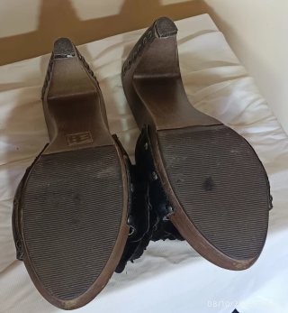 Zuecos de Piel ana Mariana Talla 39