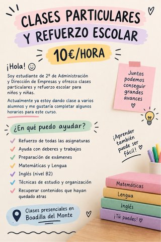 Clases Particulares-Boadilla del Monte