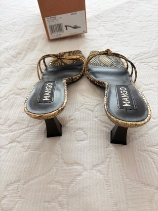 Sandalias Mango estampado serpiente