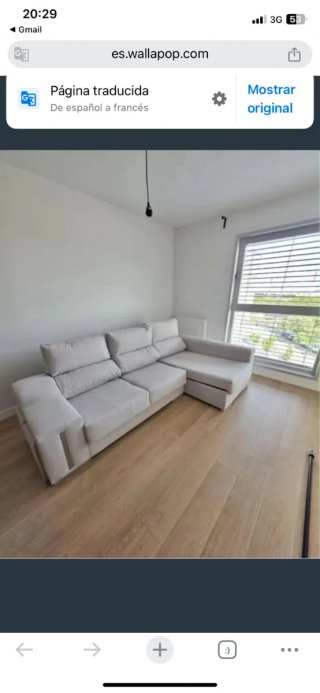 Sofá Chaiselongue Beige