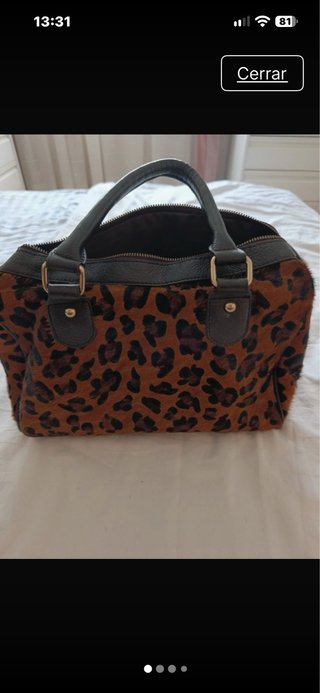 Bolso de mano estampado animal