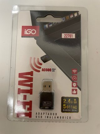 Adaptador USB Wi-Fi iGO AC600 Dual Band