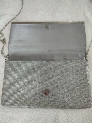 Bolso Fiesta Plateado Clutch Accessorize