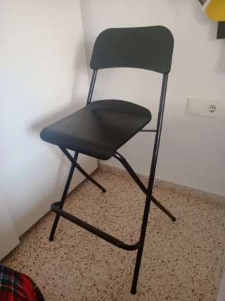 Taburete Plegable Ikea Franklin Negro