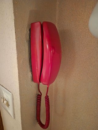 Teléfono Clásico de Pared Rojo
