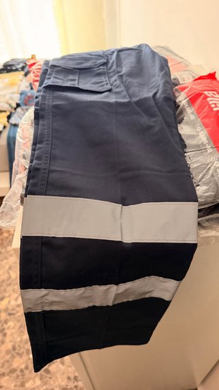Pantalón de trabajo Velilla azul con reflectantes