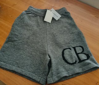 Pantalón corto de lana gris Cole Buxton