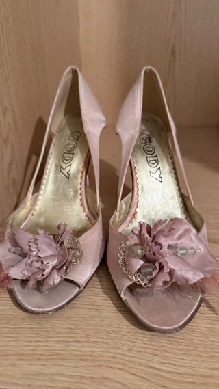 Zapatos de tacón GODY dorado- rosa fiesta